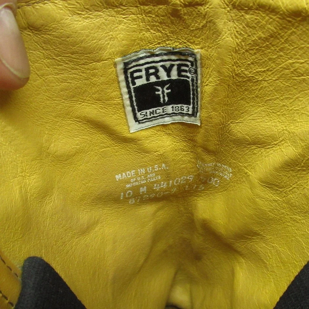 Frye Men? 10M Campus‎ 14L Boots Saddle Brown Leather Tall Riding Square Toe USA